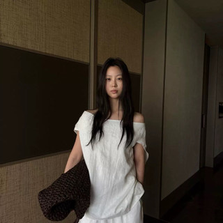 𝙀𝙑𝙀𝙍 𝙏𝙊𝙋 - Áo Linen Trễ Vai
