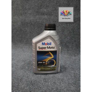 Nhớt Mobil Super Motor tổng hợp 20W-50 cho xe máy 4T - 800ml Quà Tặng Kèm Cao Cấp
