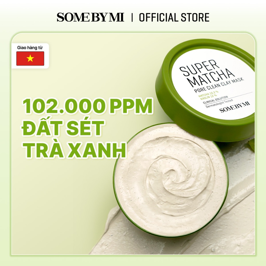 [SOMEBYMI] Mặt nạ đất sét Trà Xanh Super Matcha Pore Clean Clay Mask 100g | BigBuy360 - bigbuy360.vn