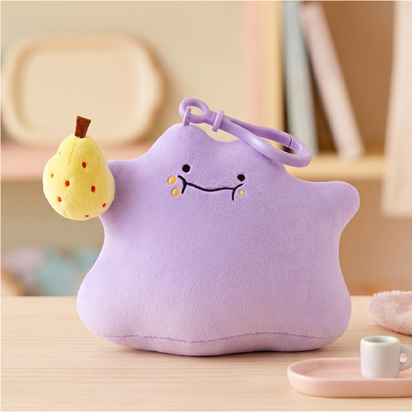[POKEMON] Túi búp bê Mini Ditto quyến rũ 12cm (yum yum / slurp / hạnh phúc / cười)