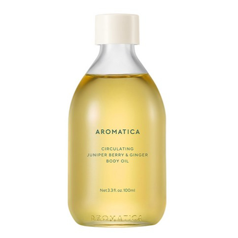 Aromatica BERRY Dầu dưỡng thể tuần hoàn Juniper & Gừng 100ml