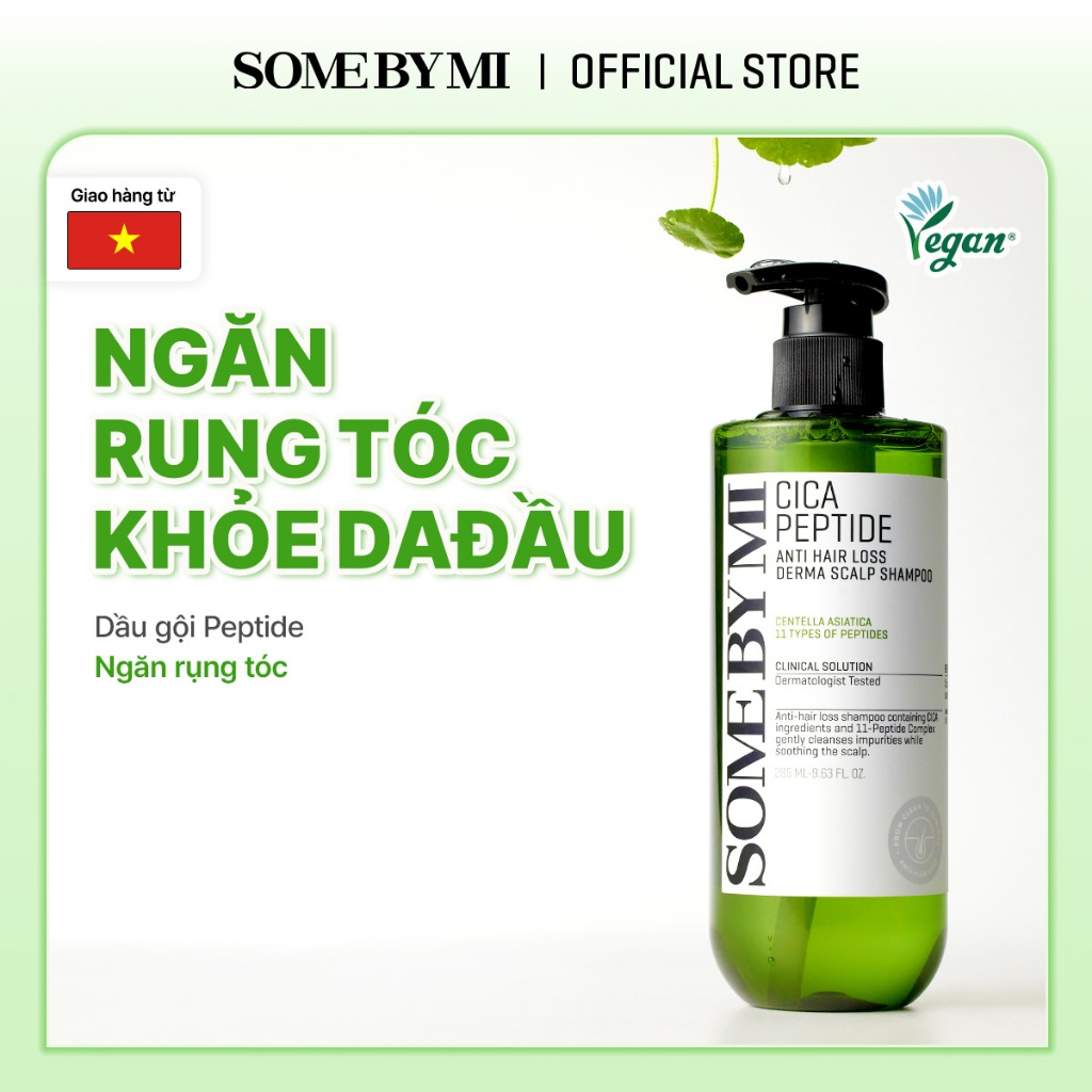 Dầu gội Cica Peptide chống rụng tóc chăm sóc da đầu 285ml