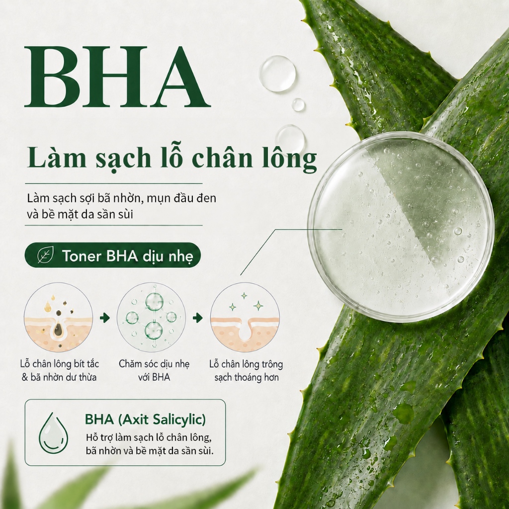 [Benton Official] Nước Hoa Hồng Aloe BHA – Tẩy Da Chết Dịu Nhẹ, Làm Dịu, Cấp Ẩm, Không Bết Dính, Phù Hợp Da Nhạy Cảm