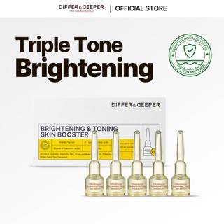 DifferNdeeper Brightening Toning Skin Booster 2ml x 5ea khác nhau & sâu hơn