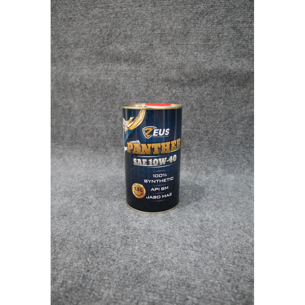 Nhớt Zeus Panther SAE 10W-40 1.3L - Dầu nhớt tổng hợp 100% API SM JASO MA2