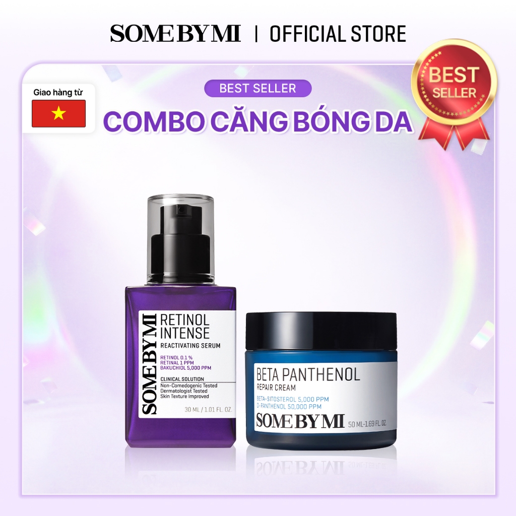 Bộ đôi Retinol Intense Serum 30ml và Kem dưỡng B5 Hydra Repair Cream 50ml