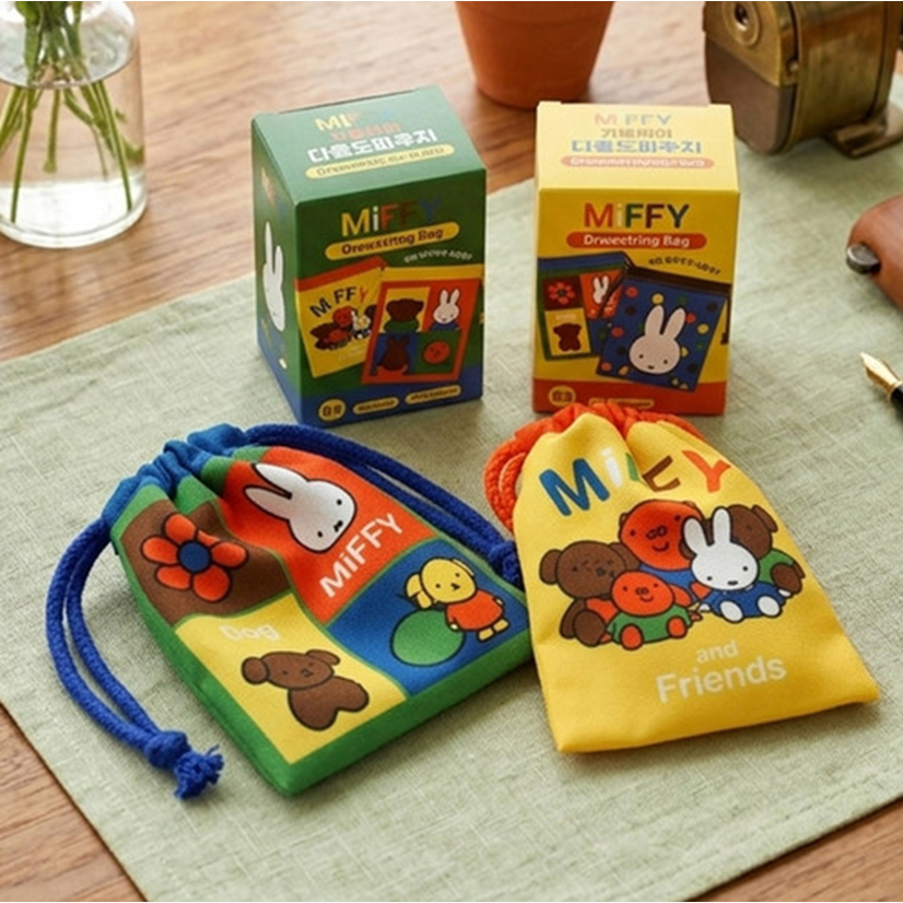 [MIFFY] Túi dây rút đa năng Miffy dễ thương ngẫu nhiên
