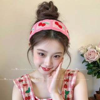 Băng đô cài tóc dán thêu hoa đan móc đơn giản tiện dụng phụ kiện tóc