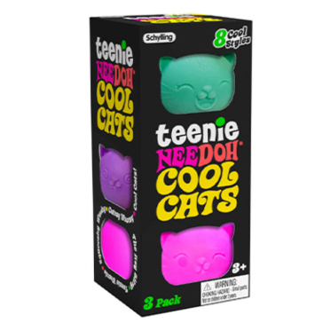 [NeeDoh] Cool Cat Baby 3 Set Squishy Stress Ball Slime Toy Rosé Pick Màu Sắc Ngẫu Nhiên