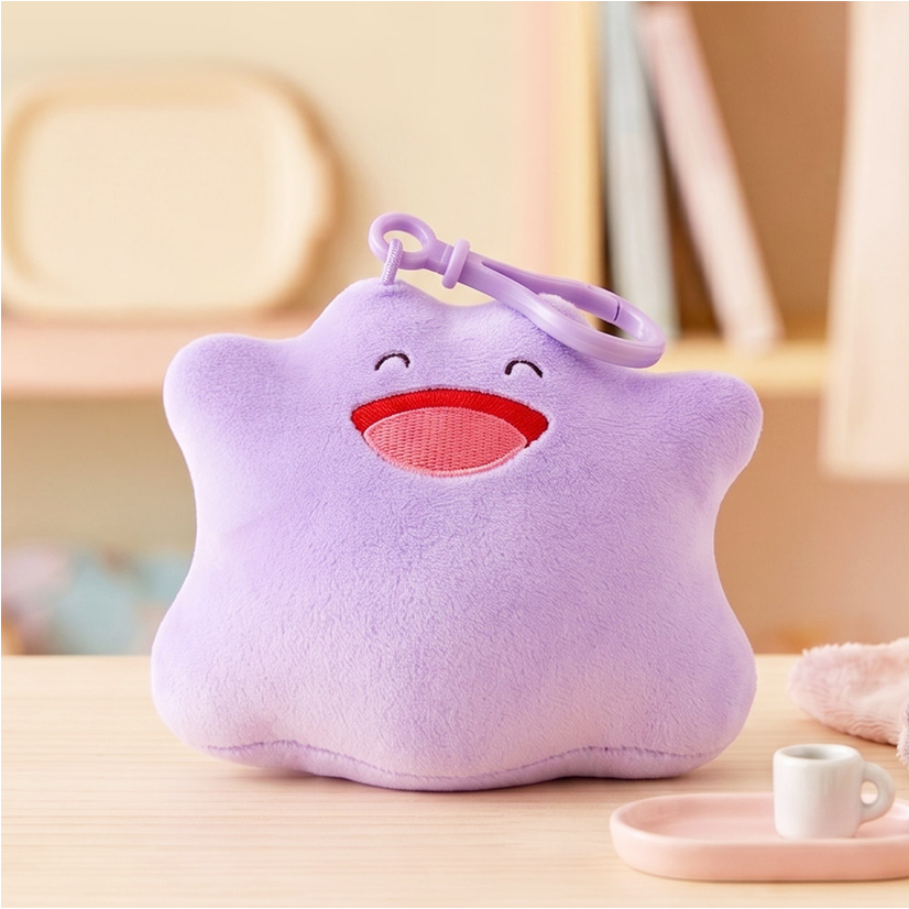 [POKEMON] Túi búp bê Mini Ditto quyến rũ 12cm (yum yum / slurp / hạnh phúc / cười)