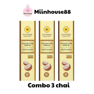 Combo 3 chai Serum dầu dừa Pinnara (Pinnara Coconut Oil Serum)