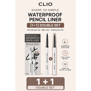 CLIO Bộ đôi lót bút chì chống nước CIO Sharp So Simple [1 + 1] Bút kẻ mắt chống nhòe lâu trôi Hàn Quốc