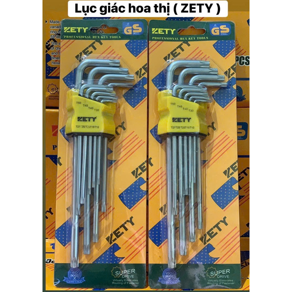 Bộ Lục Giác Đầu Bi, Bộ Lục Giác Đầu Hoa thị 9 món siêu bền