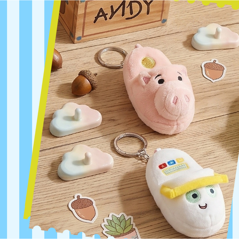 [DISNEY] Túi đựng dép mini Toystory quyến rũ 8cm (Alien / Smarty Pants / Slinky Dog / Hamm / Forky)
