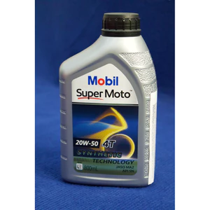 Mobil Super Moto 20W-50 4T Dầu Nhiên Liệu Tổng Hợp 800mL JASO MA2 API SN Chạy 1500km - 2000km