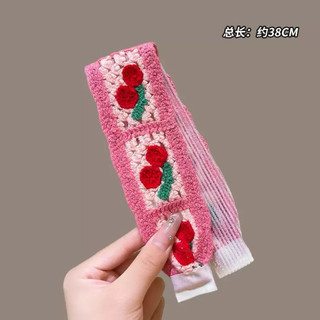 Băng đô cài tóc dán thêu hoa đan móc đơn giản tiện dụng phụ kiện tóc
