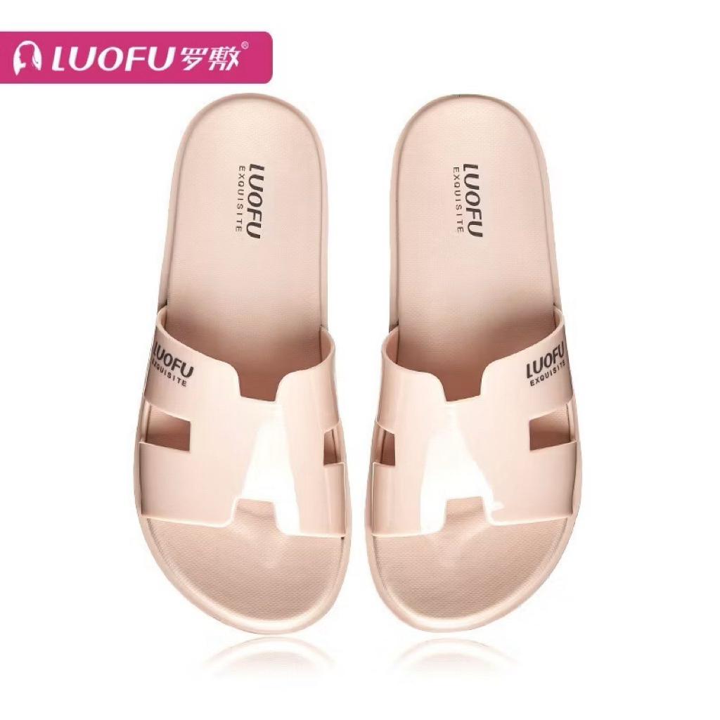 Dép lê nữ, quai ngang chính hãng LUOFU Size 35-40 chất liệu EVA êm mềm bền đẹp chống trơn trượt