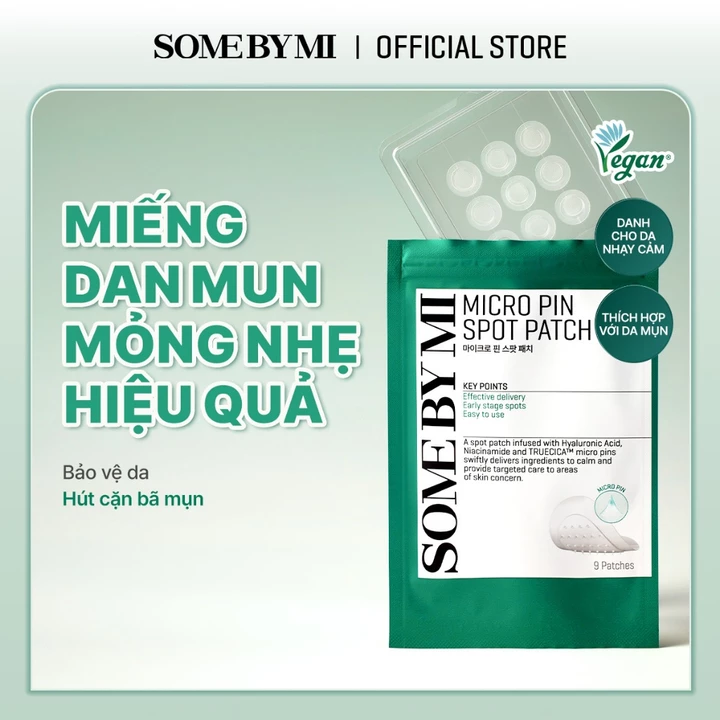 MIẾNG DÁN MỤN VI KIM SOME BY MI MICRO PIN SPOT PATCH 1 gói, 3 gói, 5 gói
