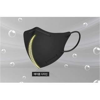[Welkeeps] Mặt nạ Comfort Fit Safe KF94 màu đen (Trung bình) / Mặt nạ cao cấp thoáng khí 4 lớp V-Line Hàn Quốc / Mặt nạ sức khỏe K đích thực