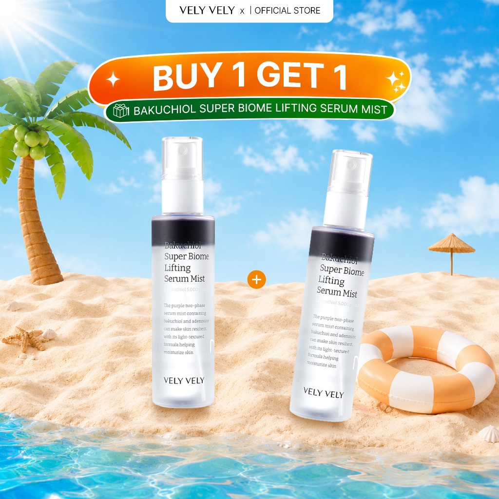 VELY VELY] Bakuchiol Super Biome Lifting Serum Mist 100ml – Dưỡng