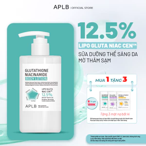 Sữa Dưỡng Thể Trắng Da Cao Cấp APLB Glutathione Niacinamide Body Lotion 300ml Dưỡng Trắng Da Dưỡng Ẩm
