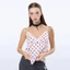 Vintage Dot Lace Slip - Áo hai dây Cotton nguyên chất màu hồng