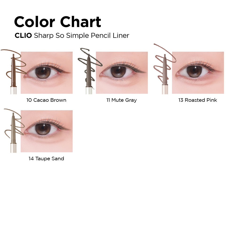 [CLIO]❤️CHÌ KẺ MẮT SHARP SO SIMPLE LÂU TRÔI, BỀN CẢ NGÀY - 0.14g