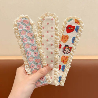 Băng Đô Miếng Dán Viền Ren Kiểu Mới Hoạ Tiết Hoa Gọn Gàng Tóc Con Dễ Thương Tiện Dụng