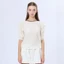 Áo voan Shirring kiểu Pháp - Áo sơ mi phồng màu dáng rộng vừa vặn