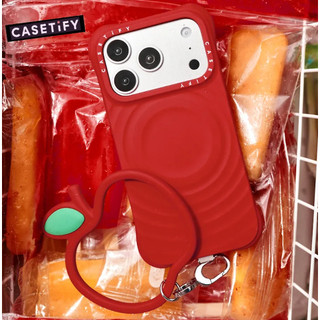 Casetify - Vòng tay điện thoại trái tim / hoa / trái cây (đỏ, hồng, đen, periwinkle) anh đào
