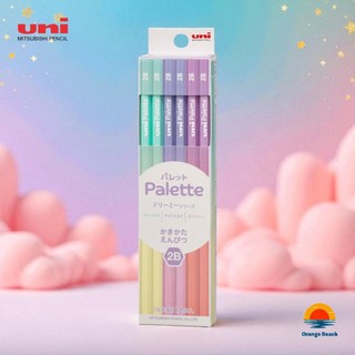 Uni Palette 2B Pencils 12pcs/Bút chì gỗ cao cấp/Dreamy Marshmallow/Dụng cụ học tập/Hàng Nhật