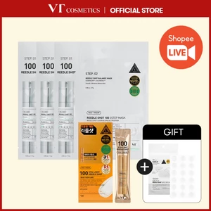 Reedle Shot Loại Mini + Mặt nạ 2 bước Reedle Shot 100 x3pcs (Collagen/CICA/VitaminC)