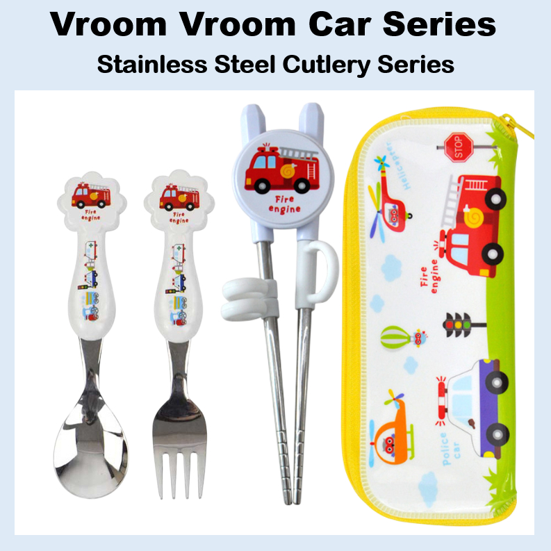 [WONDERJOY] Đũa thìa bằng thép không gỉ KitchenU Vroom Vroom