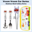 Đũa thìa bằng thép không gỉ KitchenU Vroom Vroom