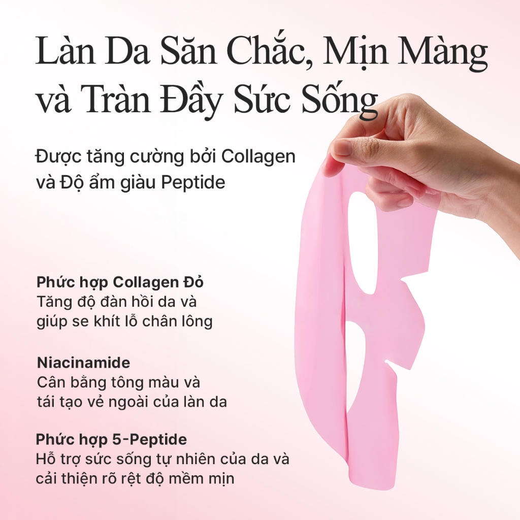 [Arencia] Mặt nạ Jello Collagen đỏ (4ea)