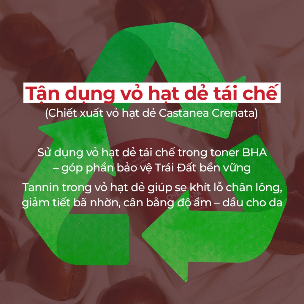ISNTREE Dung Dịch BHA 2% Vỏ Hạt Dẻ 100ml