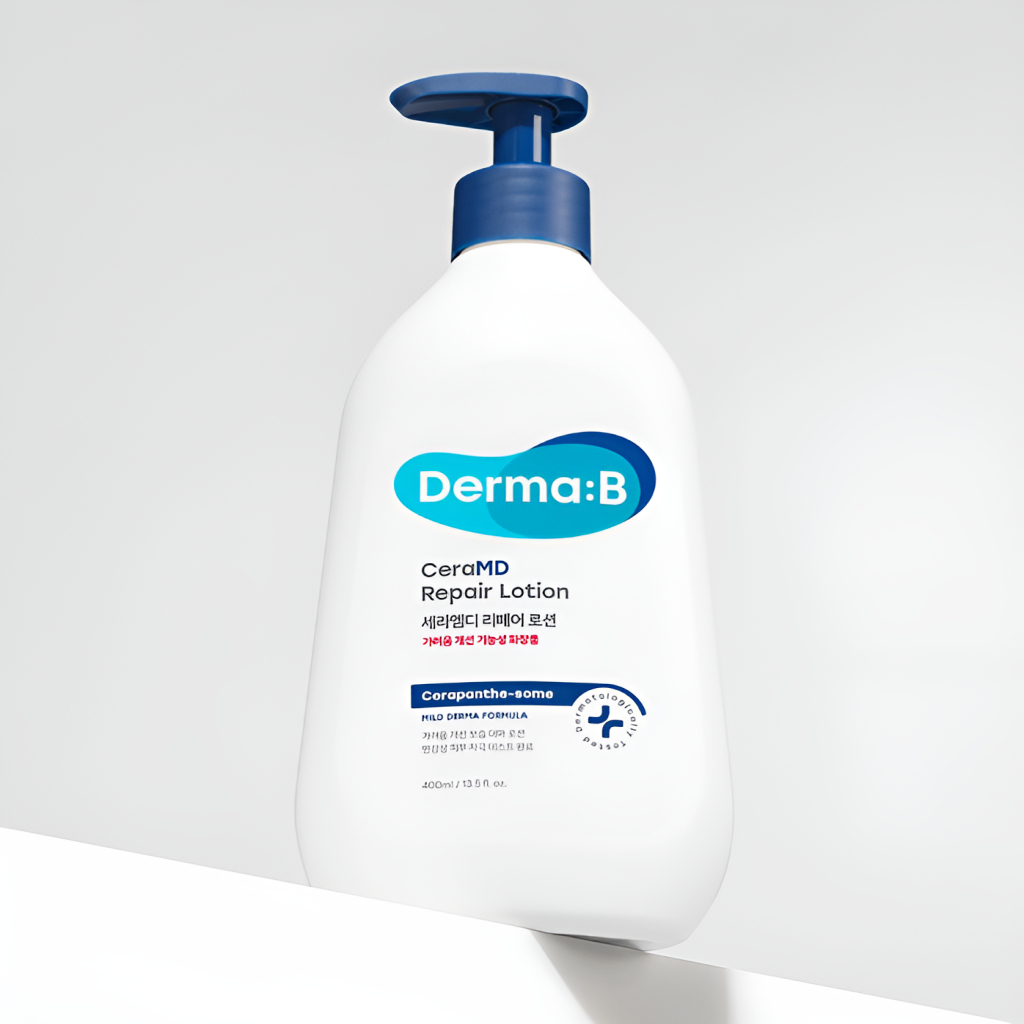 Derma: Kem & Kem dưỡng da phục hồi CeraMD B | Chăm sóc rào cản độ ẩm sâu | Ceramide, Panthenol & Bơ hạt mỡ | Kem dưỡng ẩm hàng ngày cho da nhạy cảm | Sản xuất tại Hàn Quốc