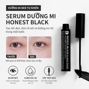 Serum Dưỡng Mi Honest Black Eyelash – Có màu như mascara, hỗ trợ chăm sóc và nuôi dưỡng hàng mi