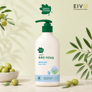 ⭐Ngón tay xanh⭐ Sữa tắm dưỡng ẩm tự nhiên 500ml | Làm sạch nhẹ nhàng hàng ngày cho làn da bé