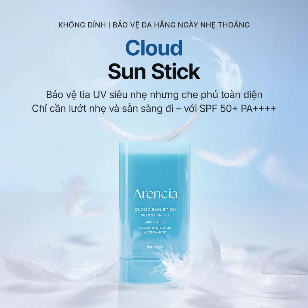 [Arencia] Thỏi chống nắng Cloud 18g
