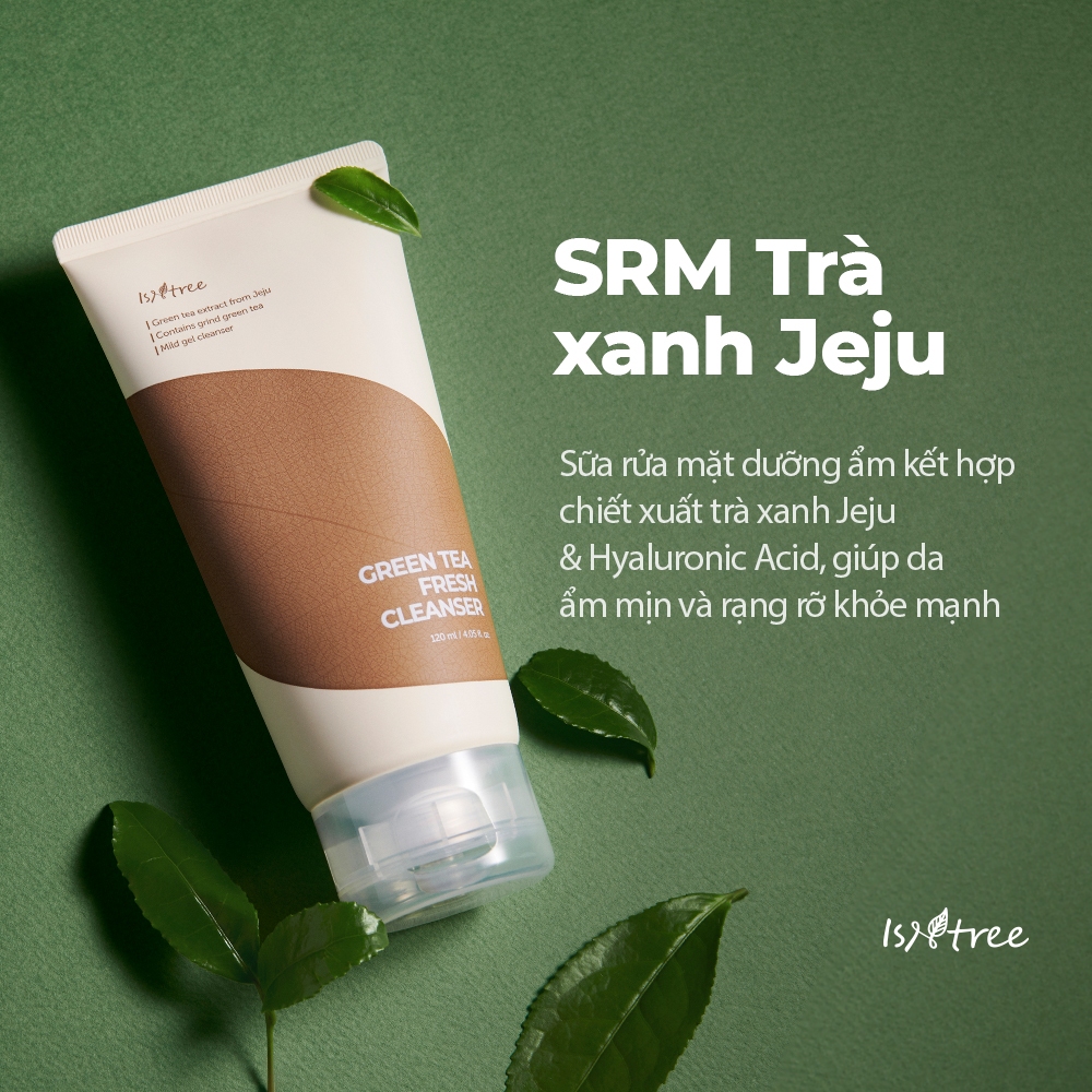ISNTREE Sữa Rửa Mặt Trà Xanh 120ml