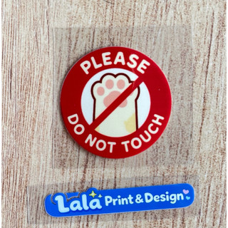 Tem Decal UV DTF Don’t Touch Tay Mèo Cute | Dán Điện Thoại | Dán Nón Bảo Hiểm | Dán Xe Điện | Dán xe Máy | Dán Bình Nước