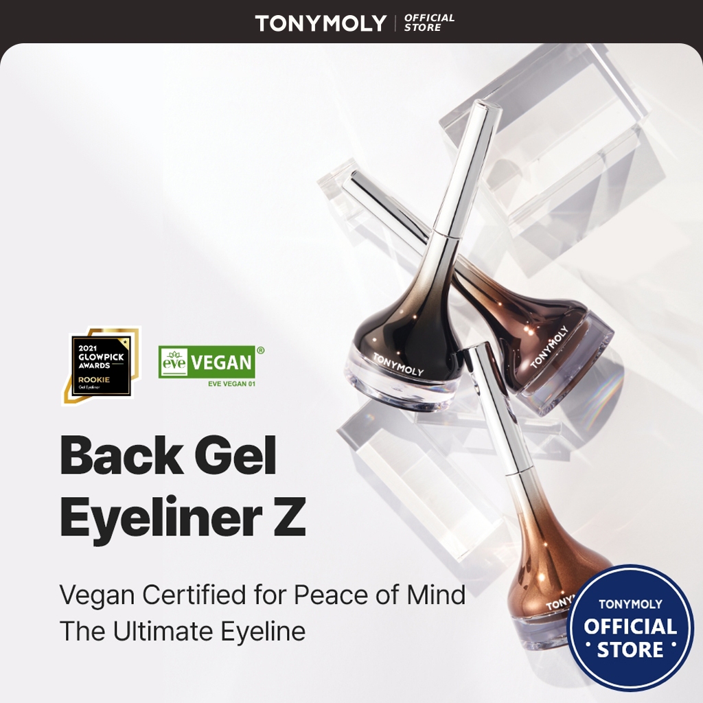 TONYMOLY Gel kẻ mắt chống nước Back Gel Eyeliner Z 4g Không lem, thuần chay