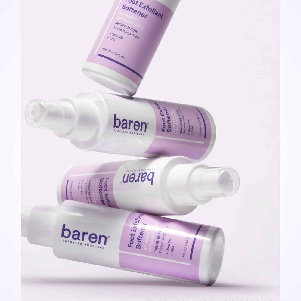BAREN | Xịt Tẩy Da Chết Bàn Chân [Loại bỏ vết chai, Thành phần tự nhiên]