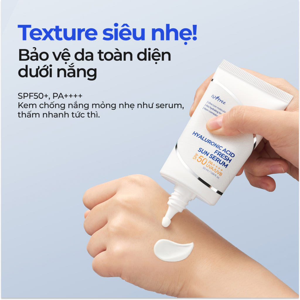 ISNTREE Serum Chống Nắng Dưỡng Ẩm Mỏng Nhẹ Fresh Sun Serum 50ml