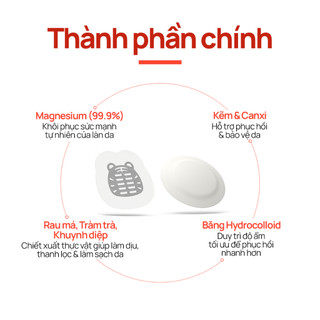 [Snow2plus CHÍNH THỨC] Miếng dán Hỗ trợ giảm mụn hổ / Miếng dán phục hồi da 8 giờ / Miếng dán kim / Miếng dán mụn trứng cá