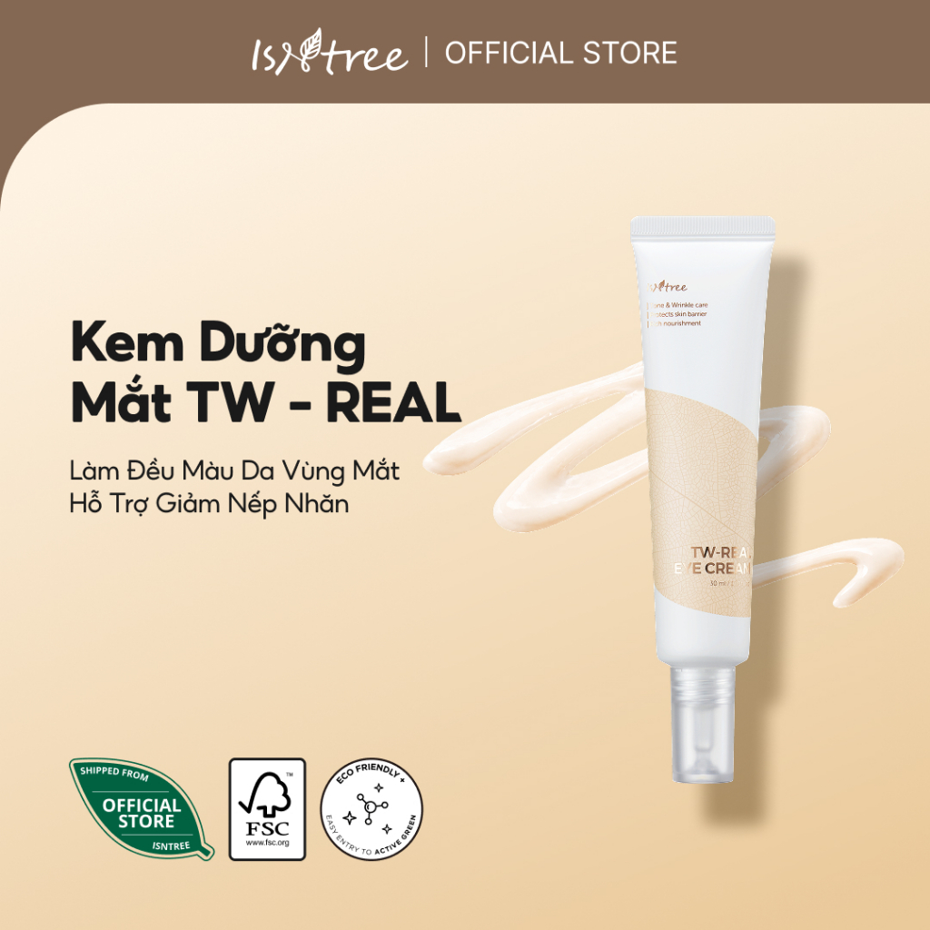 ISNTREE Kem Dưỡng Mắt TW-Real 30ml