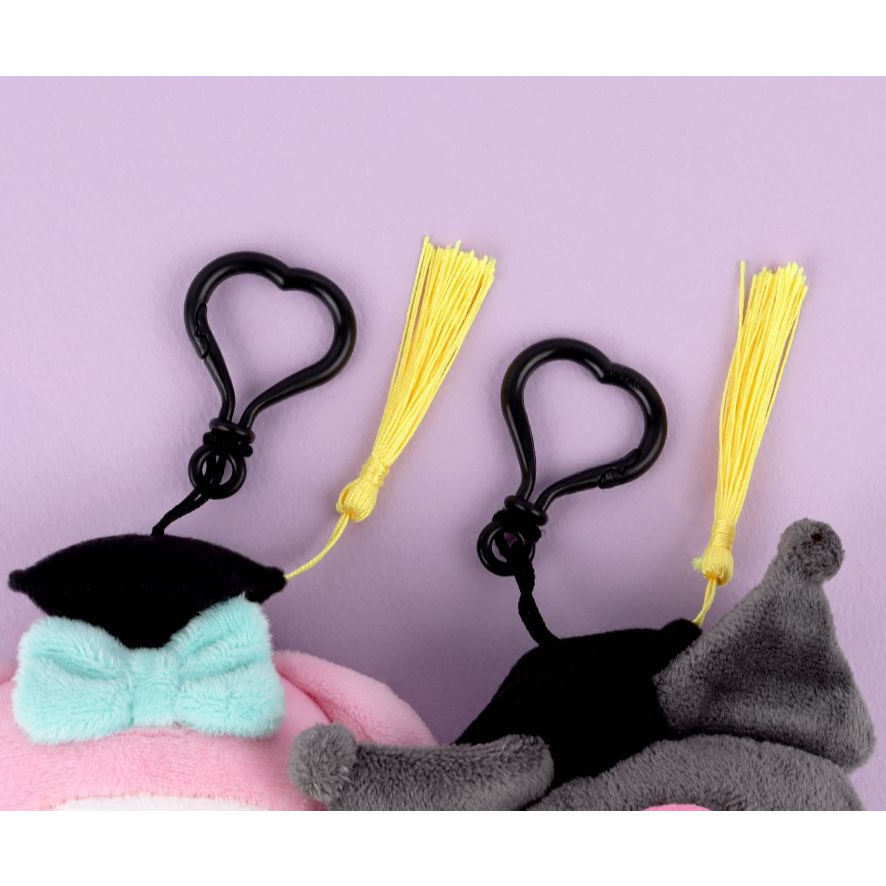 [SANRIO] Mũ tốt nghiệp mới Túi sang trọng Charm Móc khóa 13cm