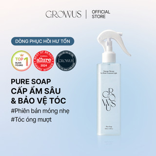 [GROWUS Official] Xịt dưỡng tóc phục hồi, cung cấp dưỡng chất EX (Pure Soap), 250ml, Hydrate, Sửa chữa, Bảo vệ nhiệt, Loại xịt, Ampoule nhẹ, Điều trị để lại, Collagen biển,  GROWUS Damage therapy No wash Treatment EX Pure Soap 250ml