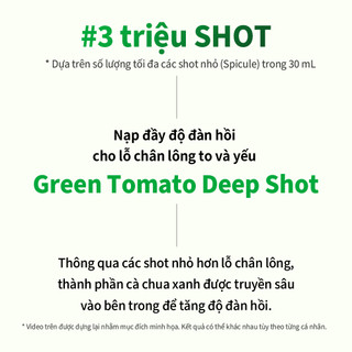 [SUNGBOON EDITOR] Tinh Chất Se Khít Lỗ Chân Lông Green Tomato Deep Shot Ampoule 30ml